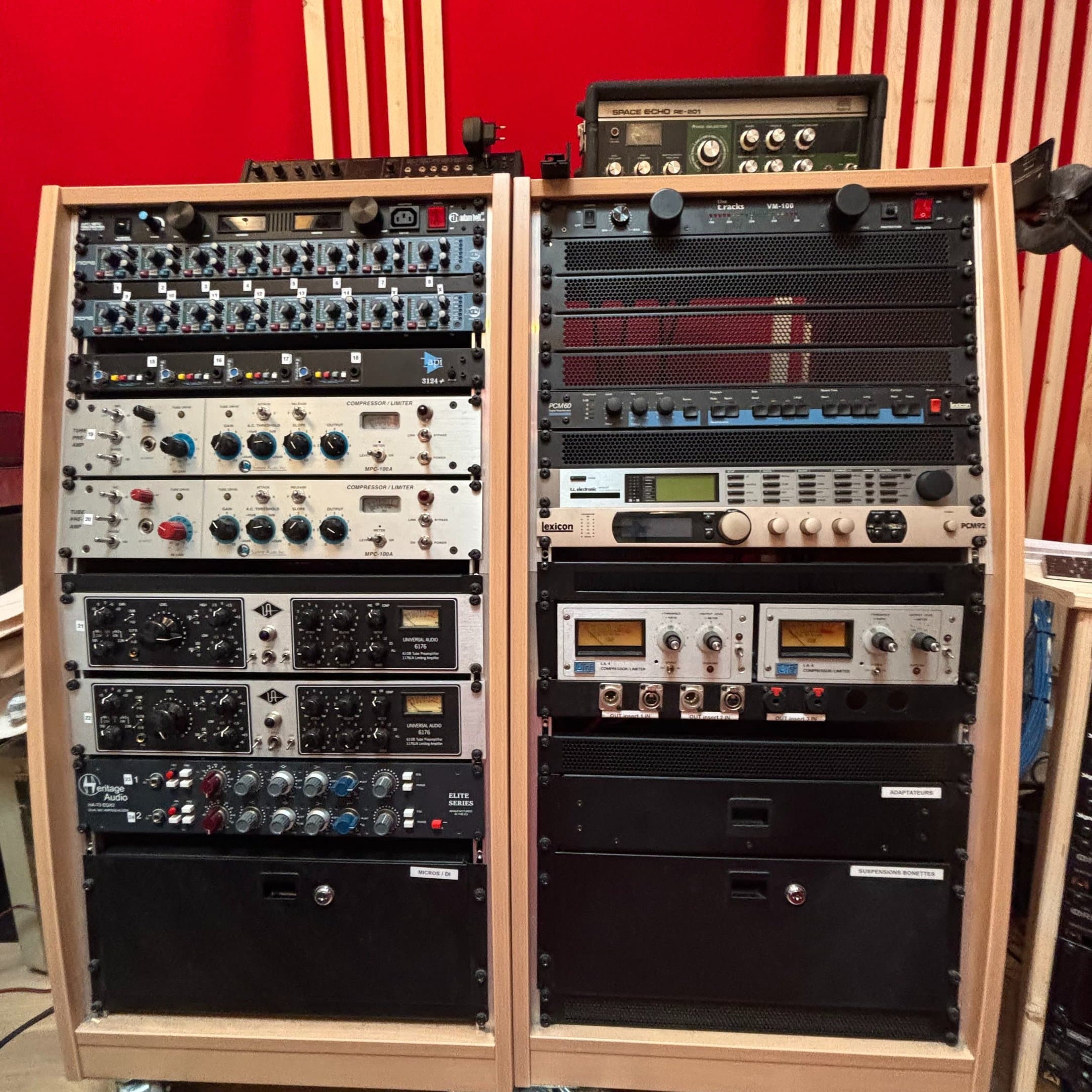 Le rack principal du Studio Concorde.